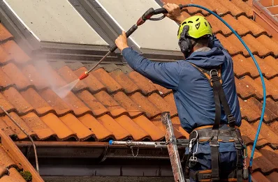 Démoussage et hydrofuge de toiture à Essert